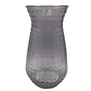 Vintage Pink Glass Vase Dots XL DPS Tabletop Plant Flower Décor